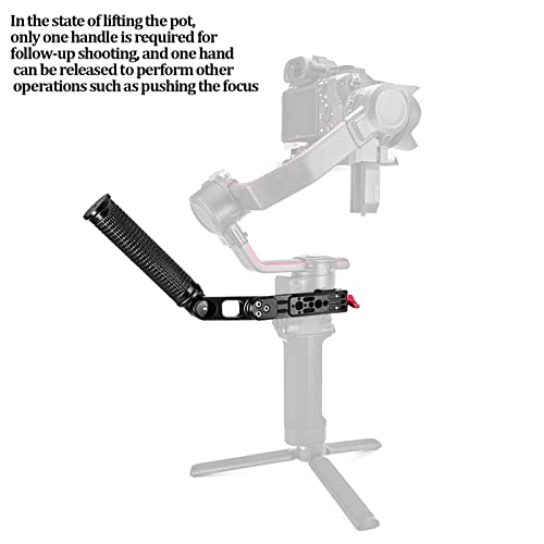 Image of Dual Handle Grip Handlebar for RS2 Gimbal Stabilizer, Dual Handheld Gimbal Grip with 1 /4 Inch Screw Hole and Cold Shoe Mount for Stable Multi - Angle Video