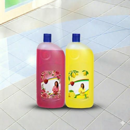 Image of BrightX Floor Cleaner 1L Combo | Pack Of 2 | Floral & Citrus | Kills Germs & Removes Tough Dirt | Long Lasting Fresh Fragrance