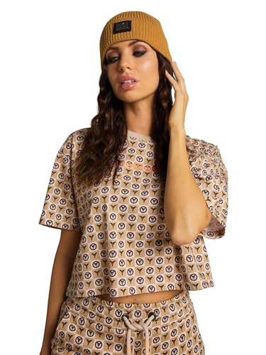 Preisvergleich Produktbild Carlo Colucci Gestrickte Fischmann Mütze Gelb OS