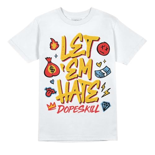 Image of DopeSkill Graphic Tee Streetwear Hip Hop Hypebeast Unisex T-Shirt Sneaker Colour Matching Shirts Inspired Motivation Quotes