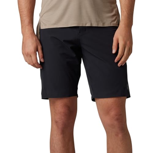 Fox Racing Flexair Ascent Short - Lightweight, Breathable, Ventilated Mesh, TruDri Fabrics, Adjustable Fit, Zip Pockets, Trail & Adventure Ready, Black, Size: 30