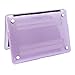 HDE MacBook Air 13 Glossy Case Hard Shell See Through Plastic Snap On Case Fits Models A1369 / A1466 (Purple)