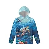 Xnshcedy Sweatshirts for Boys Hoodies Size 6-7 Cool Turtle Sweatshirt Fashion Outfits for Kids Ocean Shirt Graphic Hoodie with Pocket Kids Everyday Wear Casual Daily
