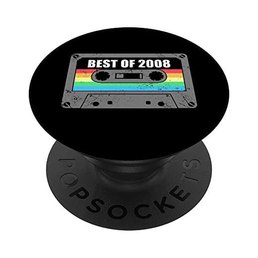 Cumpleaños Lo Mejor De 2008 Vintage 2008 PopSockets PopGrip Intercambiable