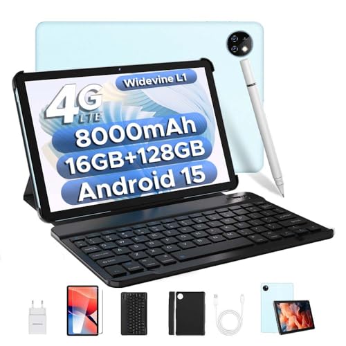 DOOGEE T10W Android 15 Tablet 10 Pulgadas con 16GB RAM+ 128GB ROM(TF 2TB), 8000mAh Batería Tablet...