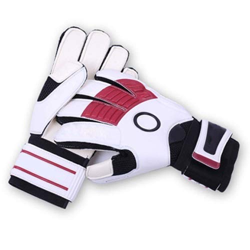 Dszgo Adjustable Elastic Goalkeeper Gloves Football Training Game Goalkeeper Gloves Double Wrist Protection Slip Wear-resistant Latex Adult Football Gloves Youth Football Gloves