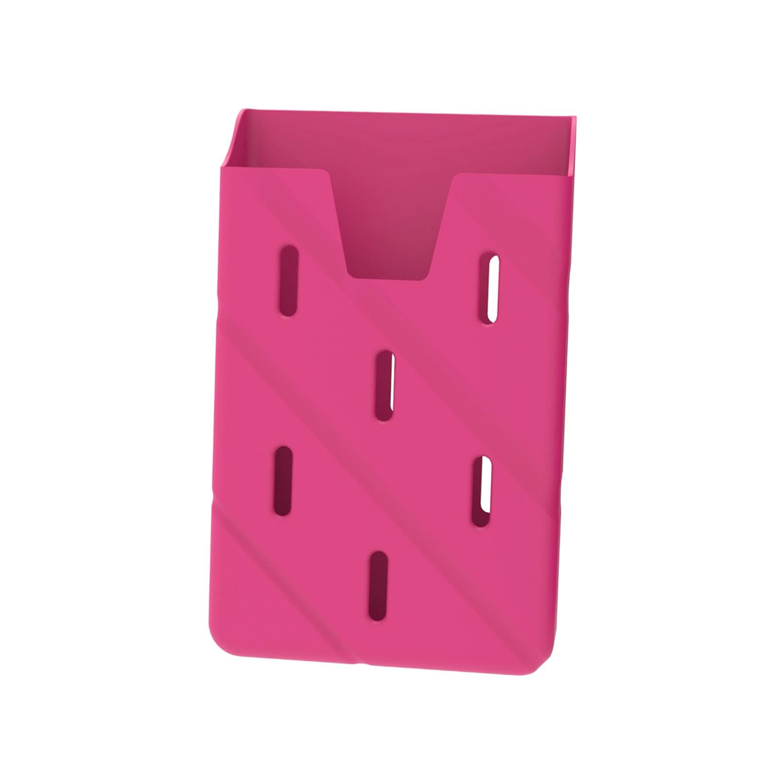 NIVAA Phone Card Holder Silicone Phone Pouch for Drivers ID Card All Mobile Phones Rose Red-image-5