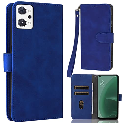 Oppo Reno7 A ケース 手帳型 適用 Reno7 A SIMフリー OPG04 au ワイモバイル 楽天モバイル 全対応 ネノ 7A ケース OPG04 カバー オッポ Reno7A スマホケース リノ7Aケース 滑り止め 合成レザー スタンド ストラップホール付き ストラップ付き 窓口式 カード入れ マグネット 手帳ケース カードケース つや消し 落ち着いた色 ネイビー