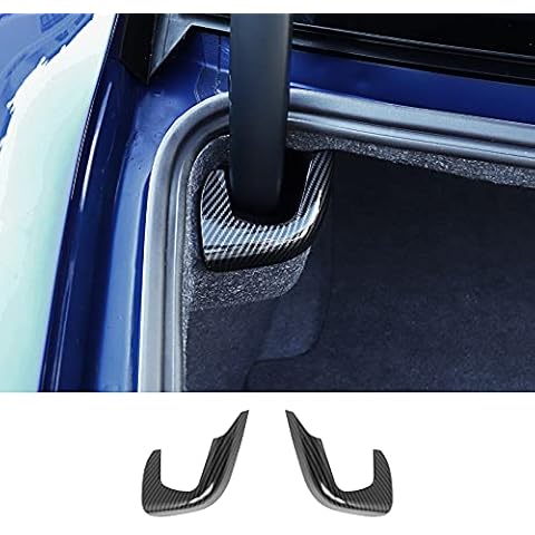 Hoolcar ABS Tailgate Lift Trim Cover for 2011-2020 Dodge Charger & Chrysler 300, Carbon Fiber Cover