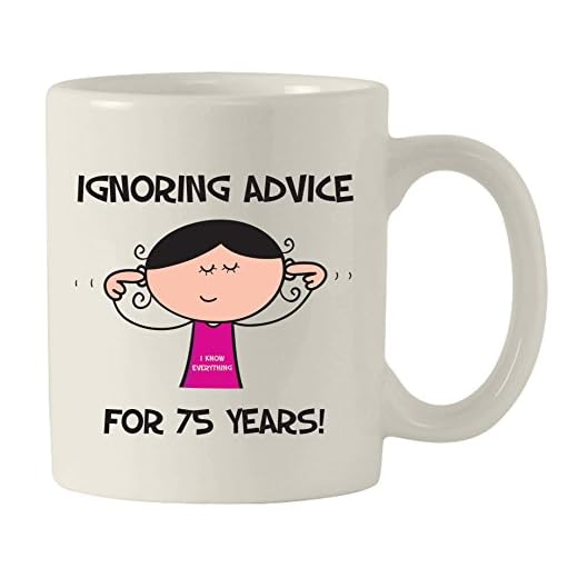 Haciendo caso omiso de las mujeres del Consejo desde 1941 75th taza de cerámica de cumpleaños