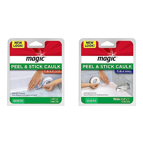 Tira de masilla Magic American para baño y piso blanca miniatura 1