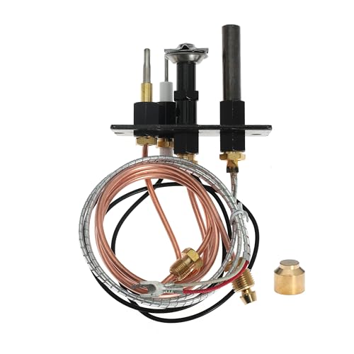 Kicofyee Fireplace Natural Gas Pilot Assembly Replace 10002264 10002265 J4117 904405 69l1701 for Serefina for Lennox for Majestic for Astria Gas Fireplace Stoves 3 Way Pilot -  Heat-0G17BF