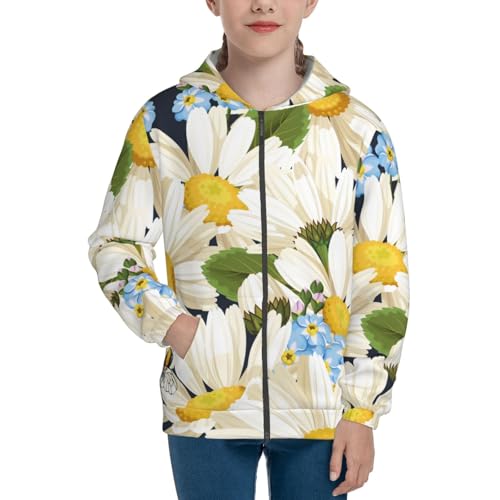 Bees Collecting Nectar Kid Hoodies Boys Zip Up Sweatshirts Girls Pullover with Pocket3