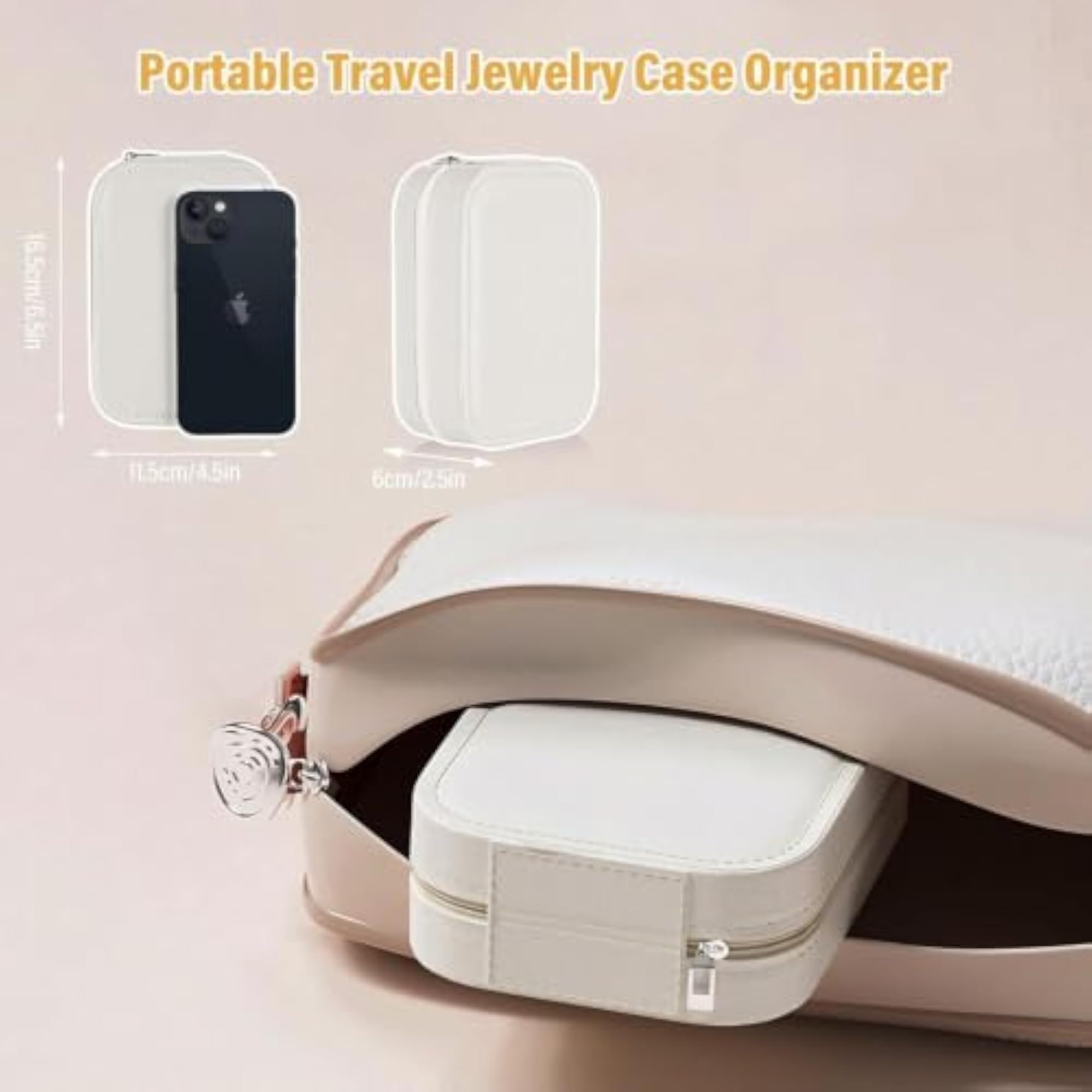 2-in-1 LED Makeup Mirror and Jewellery Organiser Box