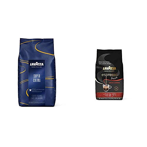 Lavazza Super Crema Whole Bean Coffee Blend, Medium Espresso Roast, 2.2 Pound (Pack Of 1) & Espresso Barista Gran Crema Whole Bean Coffee Blend, Medium Espresso Roast, 35.2 Oz Bag #TOP15