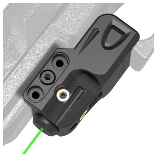 Gmconn Mini Tactical Green Laser Sights Ultra Low Profile Green Dot Laser Gun Sight for Pistols, Fit Picatinny Rail, USB Rechargeable, Lightweight (Green Laser