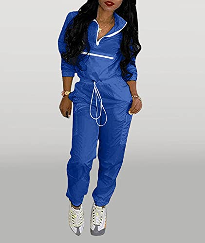 HAHAEMMA Trainingspak voor dames, regenpak, waterdicht, winddicht, splitspak, ritssluiting, ultralichte regenjas… - Image 3