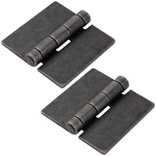 Heavy Duty Weld on Hinges 4 Inch, Carbon Steel Weldable Butt Hinges for Farm Gates, Fence Gates, Warehouse Doors, Container Doors and Industrial Projects, 2 Pack