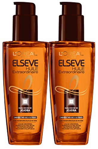 L'Oréal Paris Elseve Huile Extraordinaire pour Cheveux Très Secs 100 ml - Lot de 2