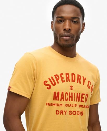 T shirt Superdry T shirt Workwear Flock Graphic Jaune EU - vue 5