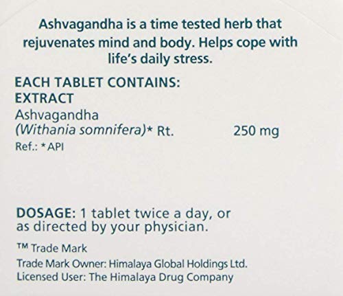 Himalaya Ashvagandha for Wellness,Pack of 60 tablets