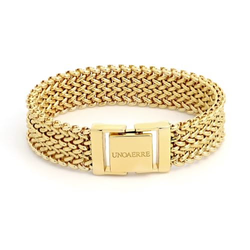 UNOAERRE Bracciale donna chicco dorato metallo placcato oro giallo 24kt