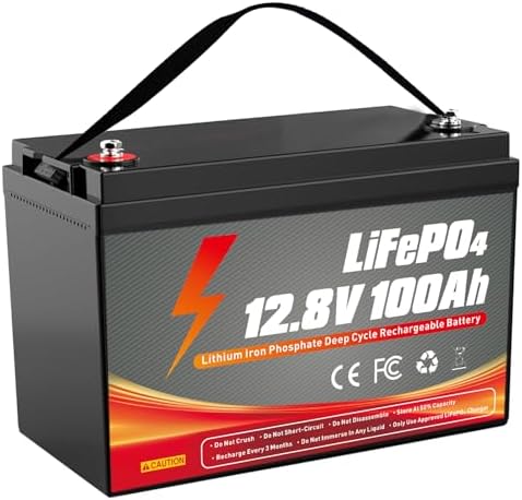 12V 100Ah LiFePO4 Battery,Lithium Iron Phosphate Battery Cells Gr...