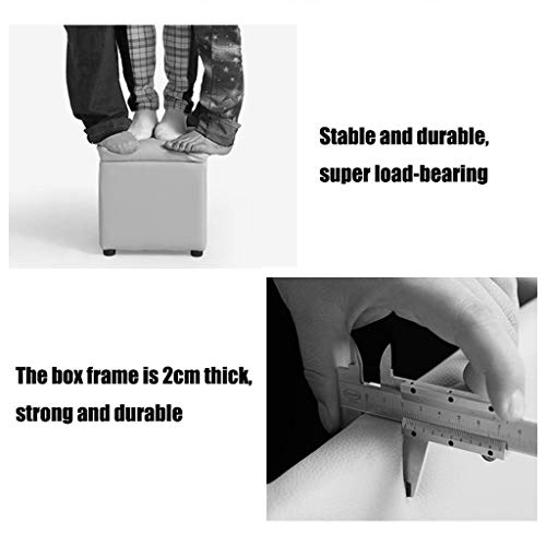 Tabouret de siège repose-pieds pratique avec coffre de 40cm