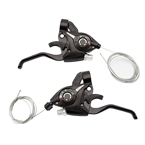 Kit Alavanca Cambio Traseiro Dianteiro Paco Bike 24v 8v Gta