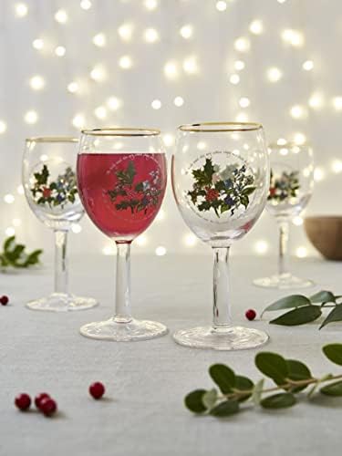 Portmeirion Home & Gifts Wine Glass S/4, Multi-Colour, 4 Count (Pack of 1)