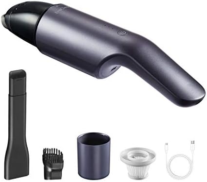 Amazon 車用掃除機 ハンディクリーナー ハンドクリーナー コードレス Usb充電式 6000pa 超強吸力 15分間連続稼働 強弱切替 乾湿両用 軽量 カークリーナー メーカー直営 Eraclean 保証有 小型 車載用 家庭用 白 Eraclean ハンディクリーナー