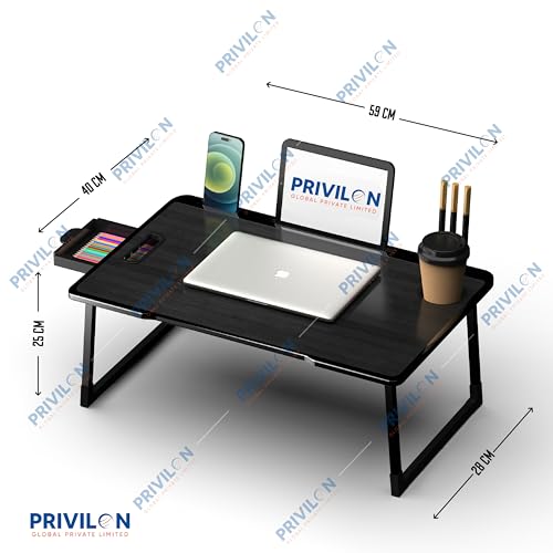 Image of Primo Store Office Table for Home /Writing Desk for Office /Folding Table for School /Folding Study Table /Work from Home Multipurpose Table (Black COTTED)
