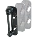 Prime-Line Products K 5004 Prime-Line Resilient Spring Strike Plate, for Use with Rigid Interior Latch, Aluminum, Painted, Black
