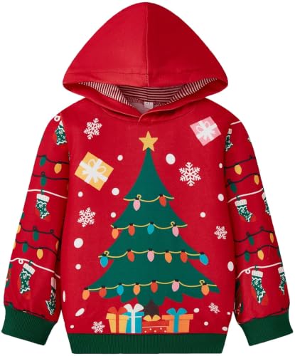 Image of Akyzic Baby Boys Dinosaurs Hoodie Boys Shark Pullover with Pocket Kids Truck Warm Sweatshirt Sweater