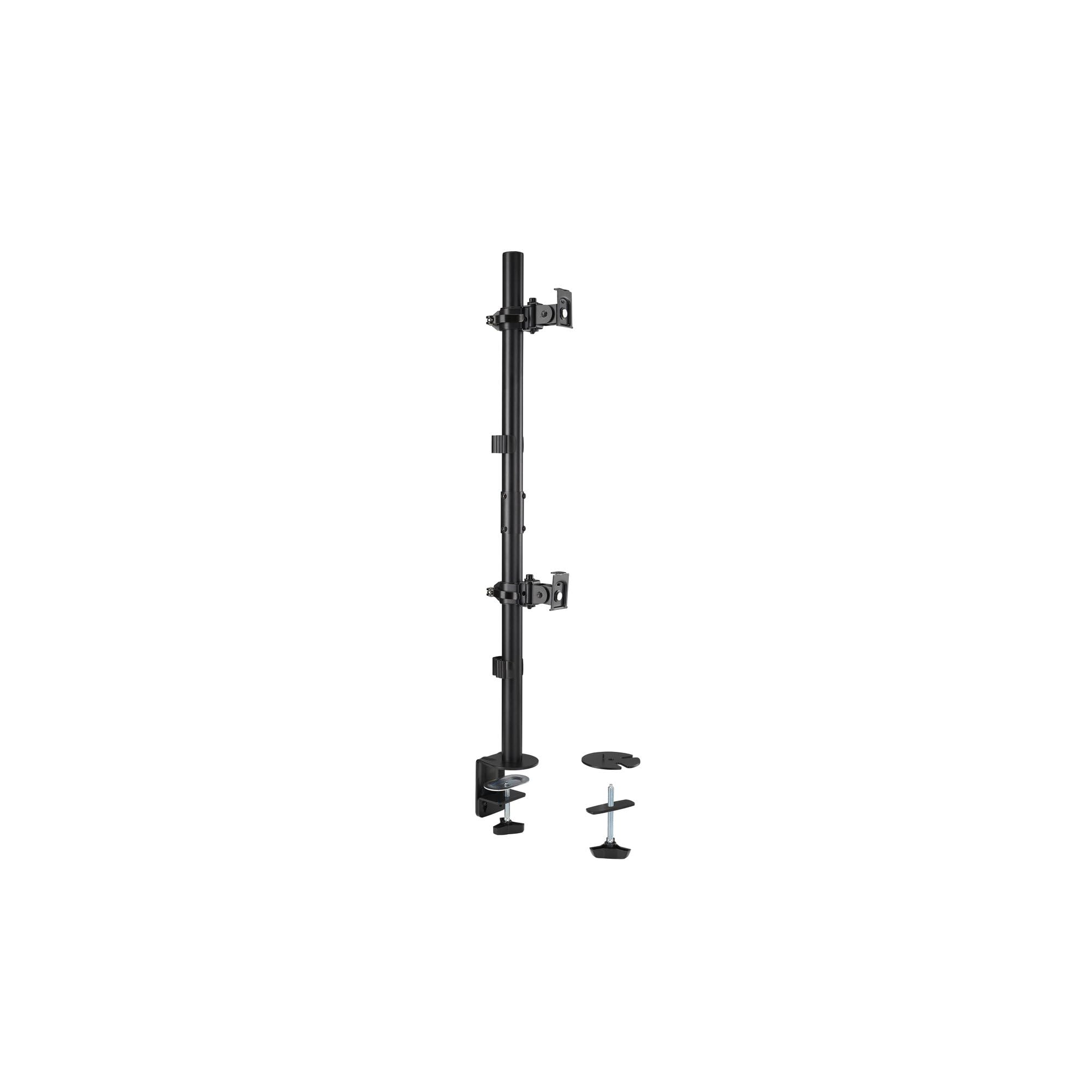 Kensington Vertical Stacking Dual Monitor Arm, for up to Two 29" - 32" Screens, Adjustable Rotating Stacked Double Mount for PC Computer Desks, Multi Directional Stand with Cable Tidy (K53802WW)