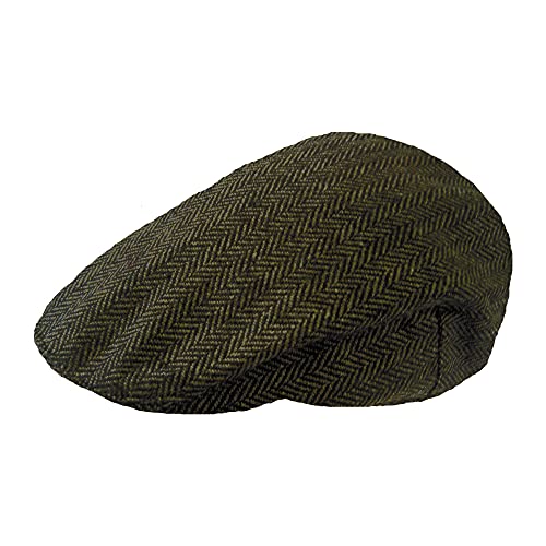 TOSKATOK® Gorras Planas Boinas de Tweed para Hombre Cover