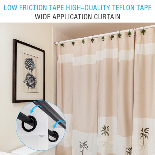 Image of 2 Rolls Drawer Slide Tape Low Friction Tape Abrasion Resistant Glide Tape Self Adhesive Tapes Drag Noise Squeak Reduction Silky Surface Protection Tapes for Wooden Drawer Furniture Curtain Cabinet