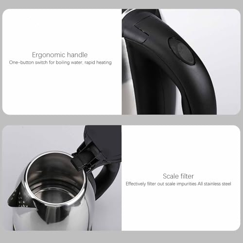 Tetera eléctrica 2L acero inoxidable con apagado automático miniatura 6