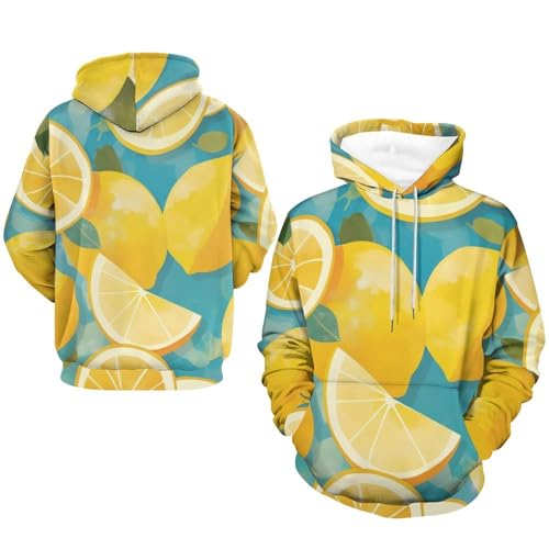 Sweatshirt Pullover Citron Dessin Animé - Sweat à Capuche Mixte Taille S - 7