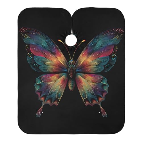 Capa de Barbería Impermeable ALAZA con Diseño Arcoíris 55x65 in
