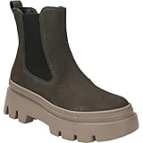 Decksohle: Leder Paul Green Stiefelette 9124-042, Rauleder, Grau, Damen EU 4,5/37,5