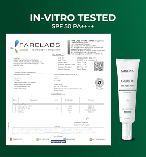 Image of Aqueria Oil Control Brightening Gel Multi-Active French Sunscreen SPF 50 PA++++ | In-Vivo /In-Vitro Tested | 2% Niacinamide, BHA & Hyaluronic Acid | Modern UV Filters | Broad Spectrum UVA /UVB & Blue Light Protection | Lightweight, Non-Greasy, No White Cast | Suitable for Daily Use | For Oily, Acne-Prone & Combination Skin | (Pack of 5) 75g