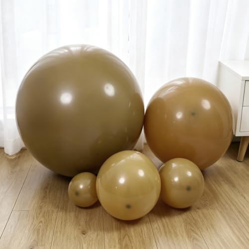 Image of Retro Khaki Balloons,100 Pcs 5 Inch Mini Matte Latex Balloons for Balloon Garland Arch, Birthday Decoration, Wedding Party, Baby Shower Decorations
