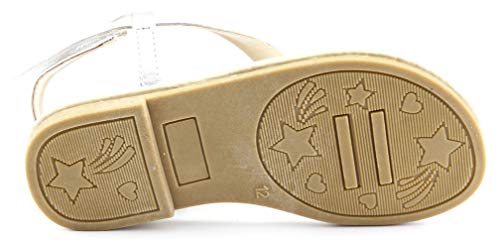 The Doll Maker Ankle Bow Sandal - FBA182020-4 Metallic Silver3