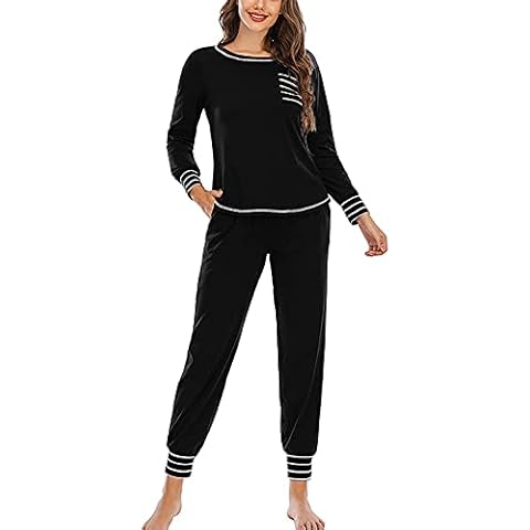 Girlpal Pijama de Mujer Algodon Conjunto de Pijama Cover