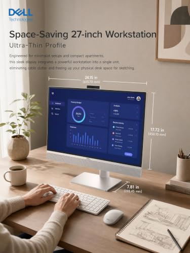 Image of Dell 27 All in One PC Intel Ultra 7 355 64GB 4TB Touch Windows 11 Pro