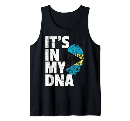 IT'S IN MY DNA Bahamas Flag Pride National Country Roots Canotta