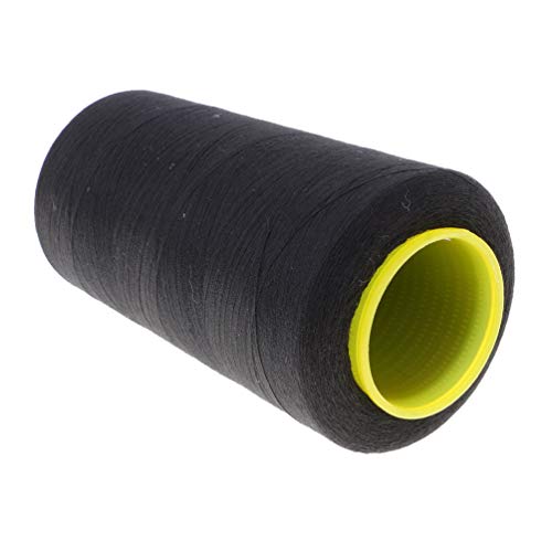 4 unidades (3000 yardas cada una) de hilo de costura fuerte y duradero de poliéster para ropa, accesorios y suministros de costura (2 blancos y 2 negros) miniatura 3