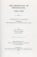 The Mineralogy of Pennsylvania B000BTF1V8 Book Cover