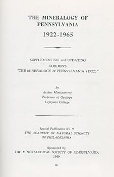Hardcover The Mineralogy of Pennsylvania Book